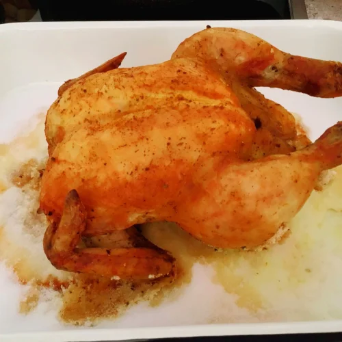 Курица на соли в духовке