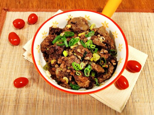 Смажена куряча печінка