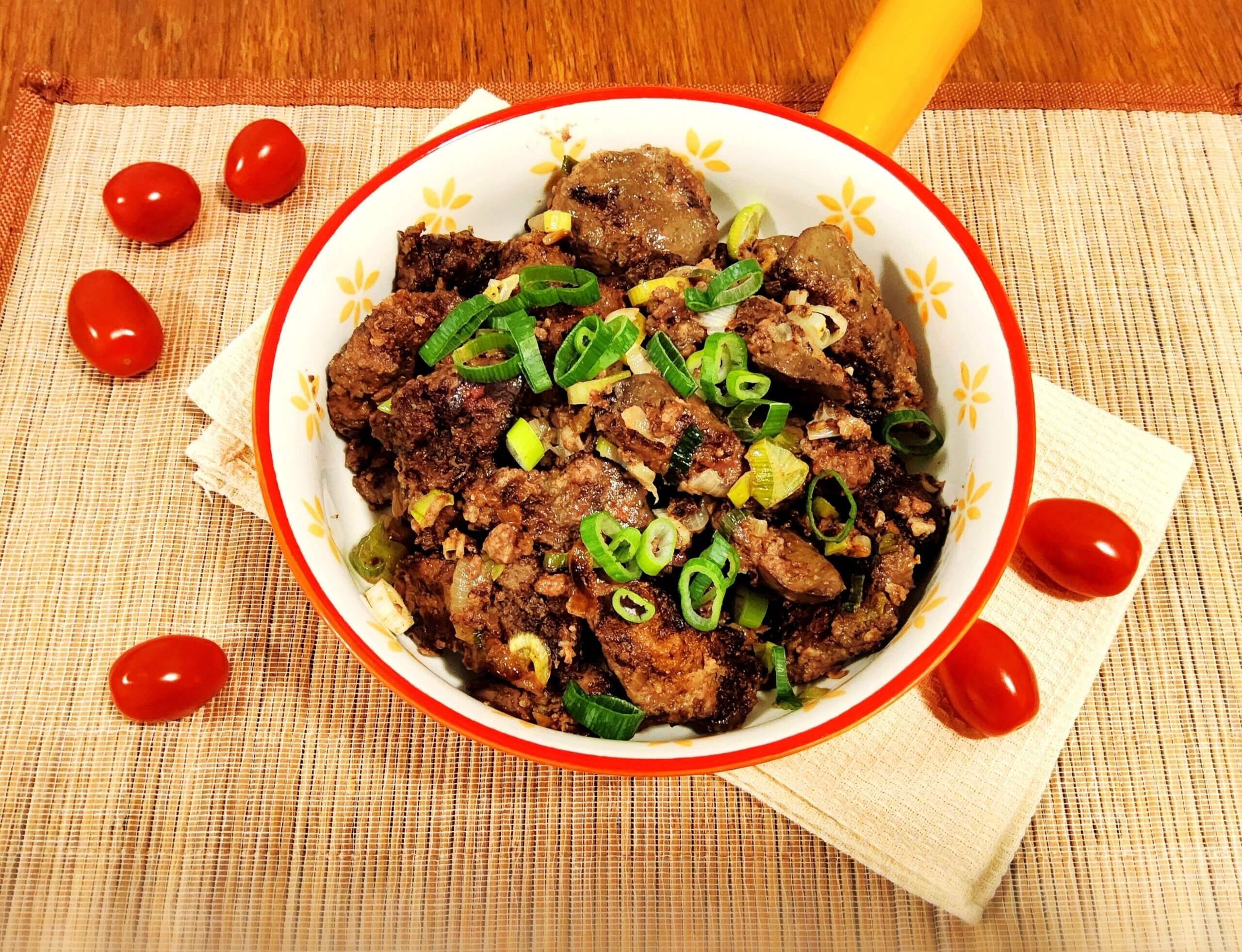 Смажена куряча печінка